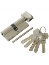 Личинка замка двери Apecs, SM-70-C-NI/SC-M70-Z-C-Ni, 2943, 70 мм, с заверткой, никель, 35/35