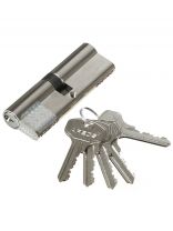 Личинка замка двери Apecs, SC-90-Z-NI/SC-90-NI, 8734, 90 мм, никель, 45/45