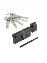 Личинка замка двери Avers, ZM-60-C-BLM, 32990, ЦАМ, 60 мм, с заверткой, черная