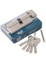 Личинка замка двери Apecs, SC-80(35C/45)-Z-C-NI/SC-80(35C/45)-C-NI, 9060, 80 мм, никель