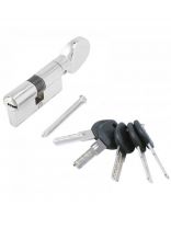 Личинка замка двери Аллюр, HD FG 60-5К CP, 7 810, 60 мм, хром, 5 перфоключей/вертушка