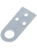 Проушина для навесного замка прямая, 18х50 мм, оцинкованная, d10 мм, Кунгур, 4 109