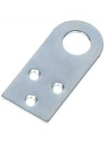 Проушина для навесного замка прямая, 30х70 мм, оцинкованная, d15мм, Кунгур, 4 114