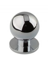 Ручка-кнопка мебельная Trodos, ZY-108, хром, 303031
