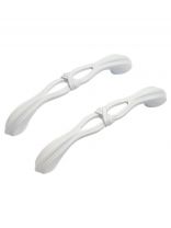 Ручка-скоба мебельная StahlBuro, C2532-96, 2 шт., белая, 16611