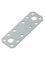 Пластина крепежная перфорированная 100х35х2 мм, ГОЦ/цинк, Кунгур, 4 005
