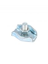 Зажим троса белый цинк, диаметр 3 мм, 2 шт, Fixbox, Simplex, 243340