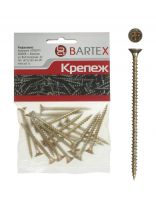 Саморез универсальный, диаметр 5х80 мм, 10 шт, оцинкованный, в ассортименте, пакет, Bartex