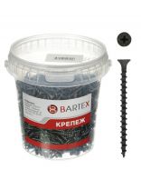 Саморез по дереву и гипсокартону, диаметр 3.5х55 мм, 250 шт, банка, Bartex