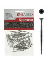 Саморез по металлу и гипсокартону, диаметр 3.8х65 мм, 25 шт, пакет, Bartex