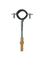 Хомут для крепления трубы, 1"1/2, со шпилькой и дюбелем, индивидуальная упаковка, MasterProf, ИС.140020