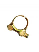 Хомут обжимной червячный усиленный, 36-39 мм, оцинкованный, Robust