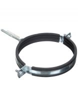 Хомут для крепления трубы, 6", 162-170 мм, сталь, со шпилькой и дюбелем, СантехКреп, 1.11.12