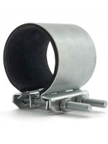 Хомут ремонтный, 150 мм, 5", сталь, оцинкованный, Сансфера