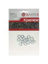 Шайба оцинкованная, 15 шт, гроверная, диаметр 6 мм, DIN127, ГОСТ 6402-70, Bartex, С6