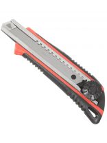 Нож строительный, 165 мм, пластик, обрезиненный, выдвижное лезвие, 18 х 100 мм, Bartex, UK-082