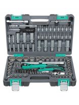 Набор слесарных инструментов Stels, 14122, 1/2", 1/4", 12-гранные, сталь, кейс, 109 предметов