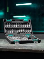 Набор слесарных инструментов Stels, 14101, 1/4", сталь, кейс, 57 предметов