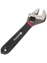 Ключ разводной, Bartex, 150 мм, CrV сталь, со шкалой, ручка ПВХ