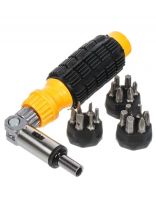 Отвертка реверсивная с битами, 19 предметов, Bartex, CrV сталь, SB020