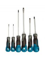 Отвертка 6 предметов, Gross, трехкомпонентная ручка, сталь, S2, 12164