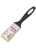 Кисть плоская, Акор, Евро, 8х35 мм, натуральная щетина, рукоятка пластик, 120 08 035