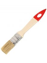 Кисть плоская, Акор, Столичная, 10х25 мм, натуральная щетина, 44 мм, рукоятка пластик, 137 10 025