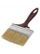 Кисть плоская, Bartex, Евро, 100 мм, 4 '', натуральная щетина, рукоятка пластик, 1118140