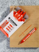 Мелок восковой для мокрых и грязных поверхностей, 12 шт, оранжевый, Lekon, Wosk, 14720