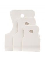 Шпатель 3 шт, резина, прямой, 40 мм, 60 мм, 80 мм, белый, Сибртех, 85803