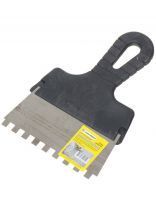 Шпатель для клея, нержавеющая сталь, зубчатый, 15 зуб, 8х8 мм