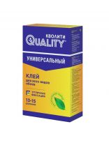 Клей для всех видов обоев, Quality, 450 г, 13-15 рулонов, картон, 7227