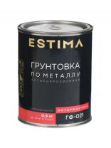 Грунтовка алкидная, Estima, ГФ-021, красно-коричневая, 0.9 кг