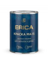 Краска Erica, МА-15, масляная, универсальная, глянцевая, черная, 0.8 кг