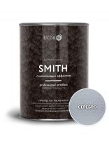 Краска Elcon, алкидная, кузнечная, влагостойкая, полуглянцевая, серебро, 0.8 кг, с молотковым эффектом