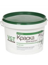 Краска водно-дисперсионная, VGT, акриловая, фасадная по дереву, влагостойкая, матовая, 3 кг