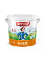 Краска водно-дисперсионная, Казачка, F-20, акриловая, фасадная, матовая, 4.5 кг