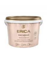 Краска водно-дисперсионная, Erica, акриловая, фасадная, моющаяся, влагостойкая, матовая, белая, 2.7 кг