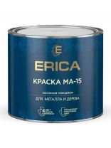 Краска Erica, МА-15, масляная, универсальная, глянцевая, черная, 1.8 кг