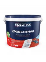 Краска водно-дисперсионная, Престиж, акриловая, кровельная, влагостойкая, матовая, сигнальный черный, RAL 9004, 10 кг