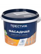 Краска водно-дисперсионная, Престиж, F20 ВД-АК-101, акриловая, фасадная, влагостойкая, матовая, супербелая, 13 кг