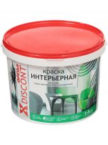 Краска водно-дисперсионная, Ореол, Дисконт, латексная, интерьерная, матовая, белая, 13 кг