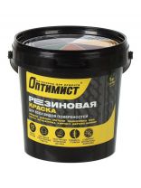 Краска водно-дисперсионная, Оптимист, F310, резиновая, красно-кирпичная, 1 кг