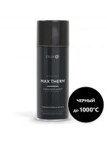 Эмаль аэрозольная, Elcon, декоративная, термостойкая, быстросохнущая, матовая, черная, 520 мл, до 1000 градусов