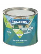 Эмаль Skladno, ПФ-115, алкидная, глянцевая, белая, 1.8 кг