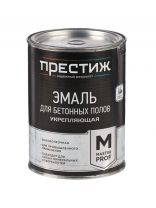 Эмаль Престиж, Мастер, для бетонных полов, акриловая, полуматовая, серая, 1 кг