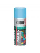 Эмаль аэрозольная, KUDO, универсальная, алкидная, глянцевая, голубая, 520 мл, KU-1010