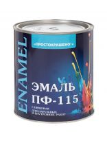 Эмаль Простокрашено, ПФ-115, алкидная, глянцевая, красная, 2.7 кг