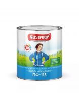 Эмаль Казачка, ПФ-115, алкидная, глянцевая, красная, 2.8 кг