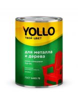 Эмаль Yollo, ПФ-115, для внутренних и наружных работ, алкидная, глянцевая, зеленая, 0.9 кг